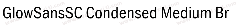 GlowSansSC Condensed Medium BrownSt字体转换